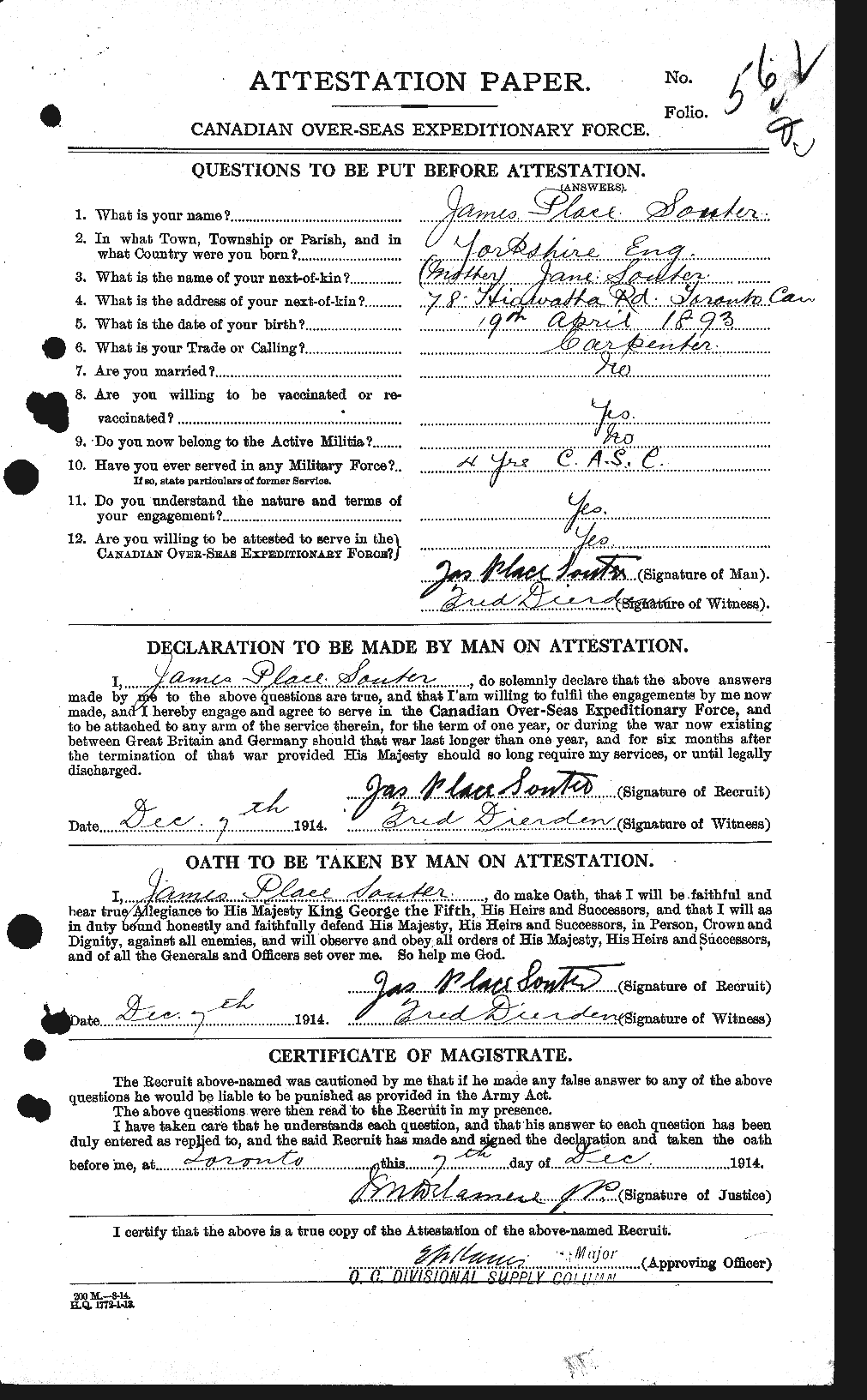 Photo of JAMES PLACE SOUTER