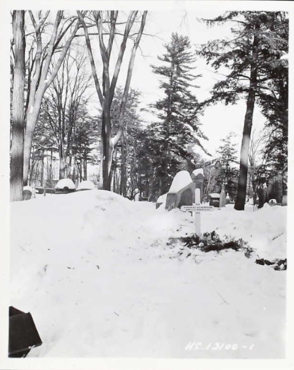 Temporary grave marker