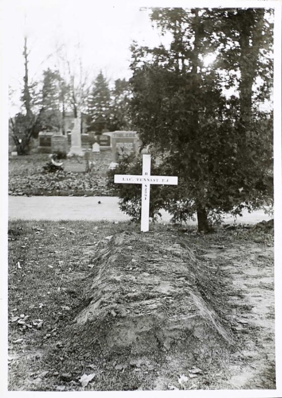 Temporary grave marker