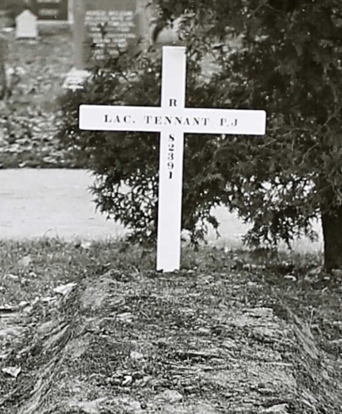 Temporary grave marker