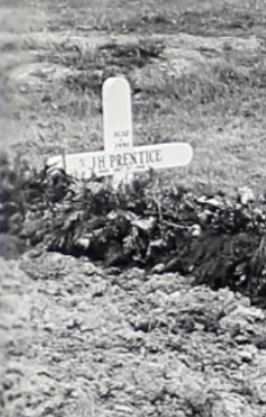 Temporary grave marker