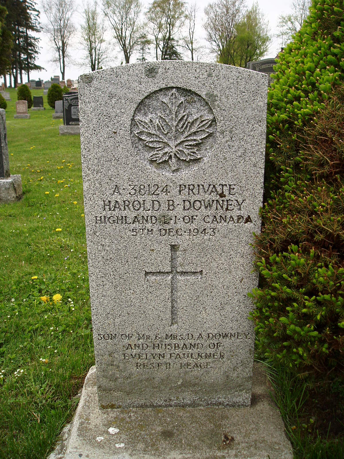 Grave marker