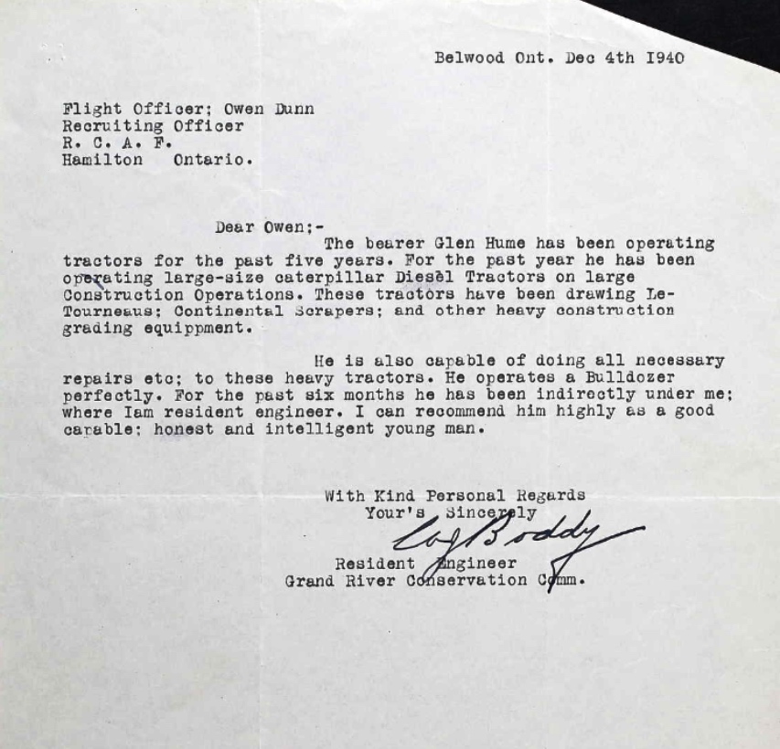 Letter of recommendation