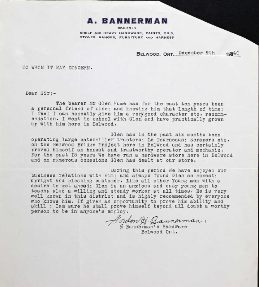 Letter of recommendation