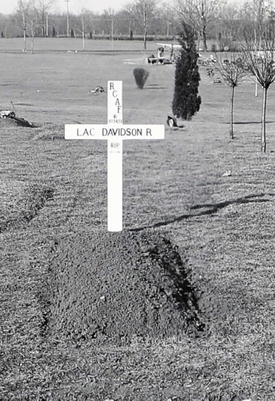 Temporary grave marker