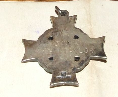 Memorial Cross (back)