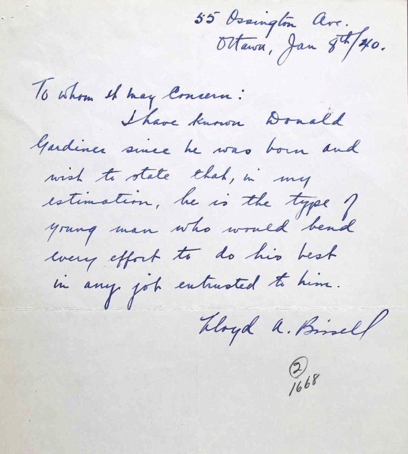 Letter of recommendation