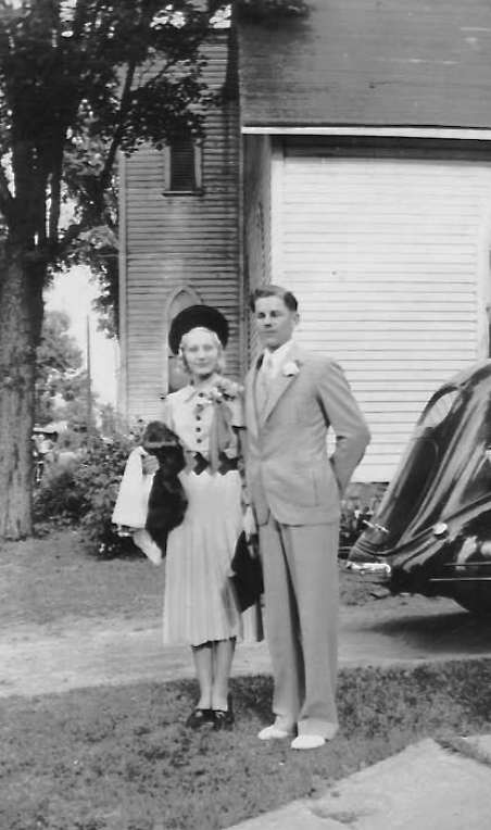 Photo of Clayton and his wife.