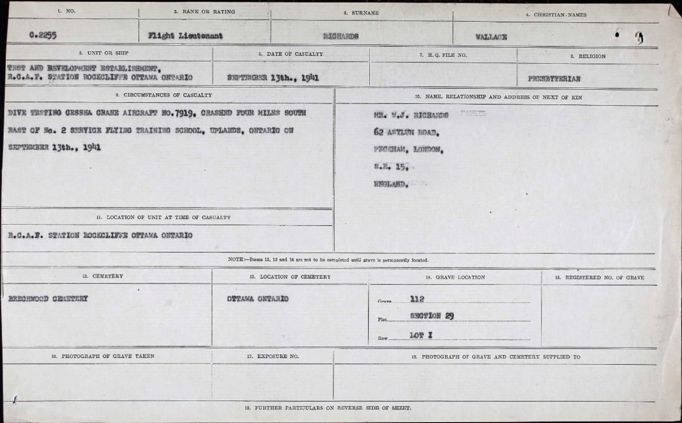 Circumstances of death registers