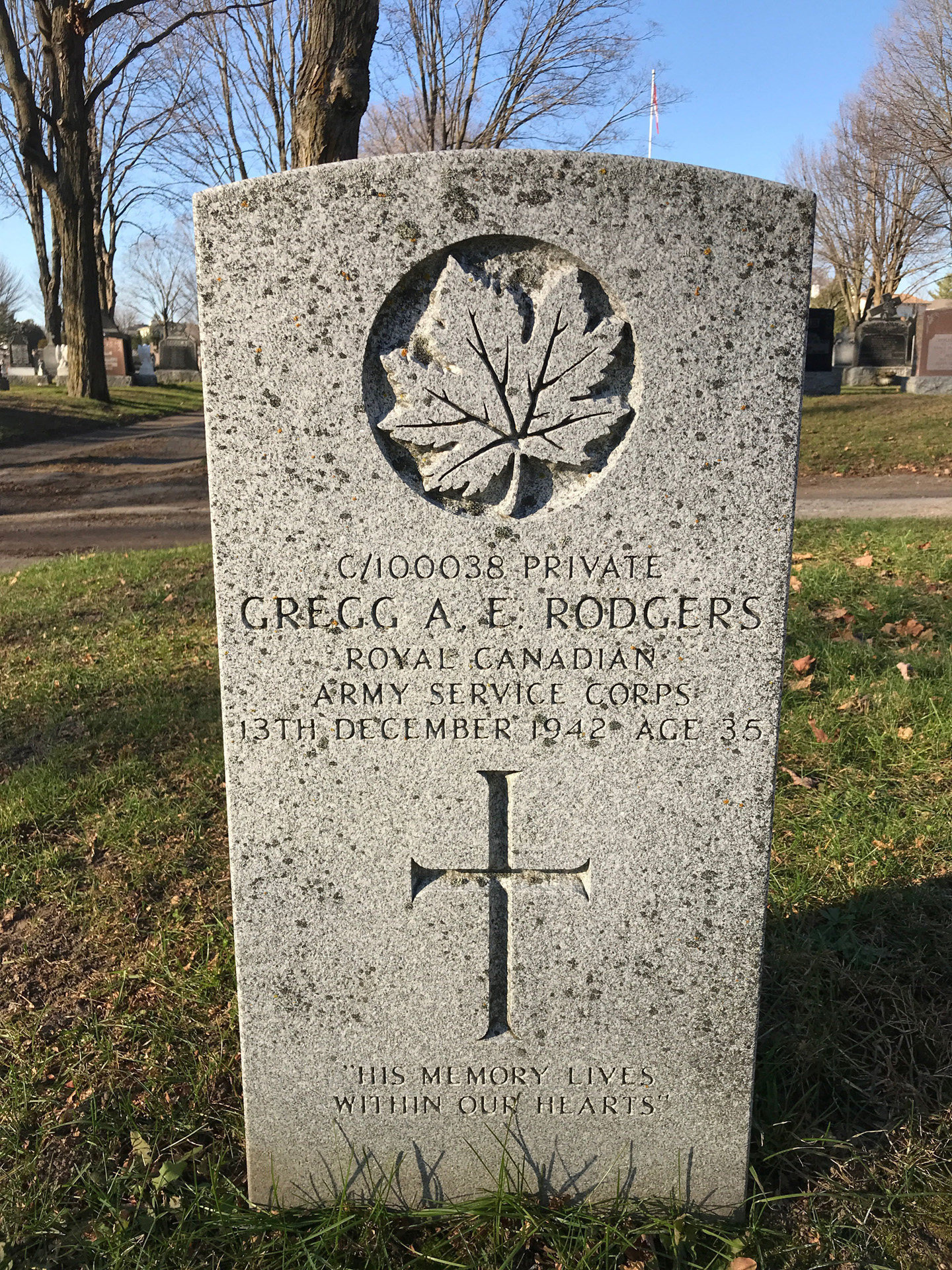 Grave marker