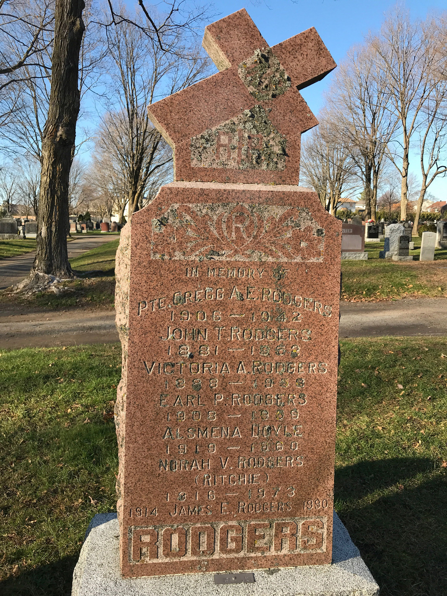 Grave marker