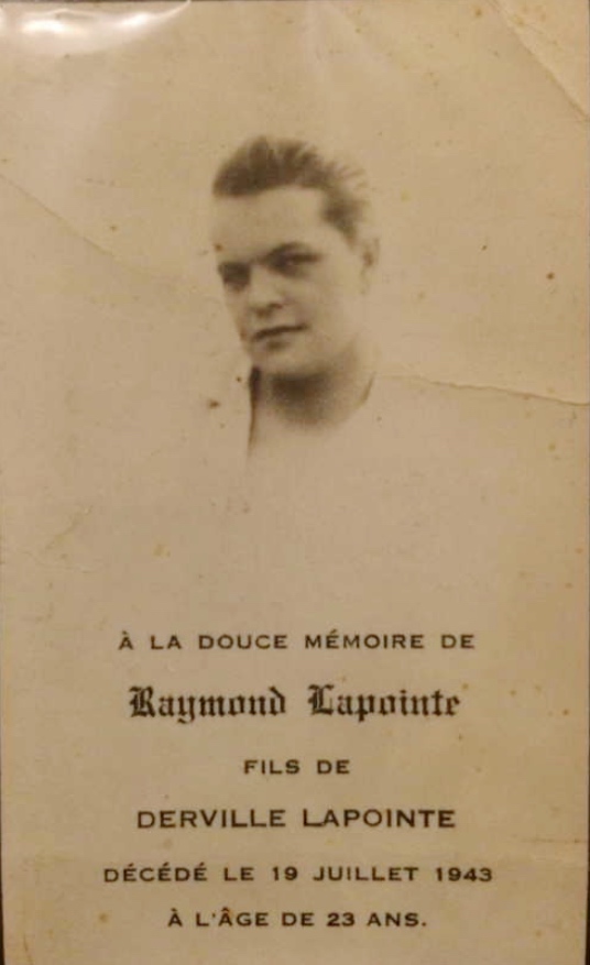 Photo of RAYMOND LAPOINTE