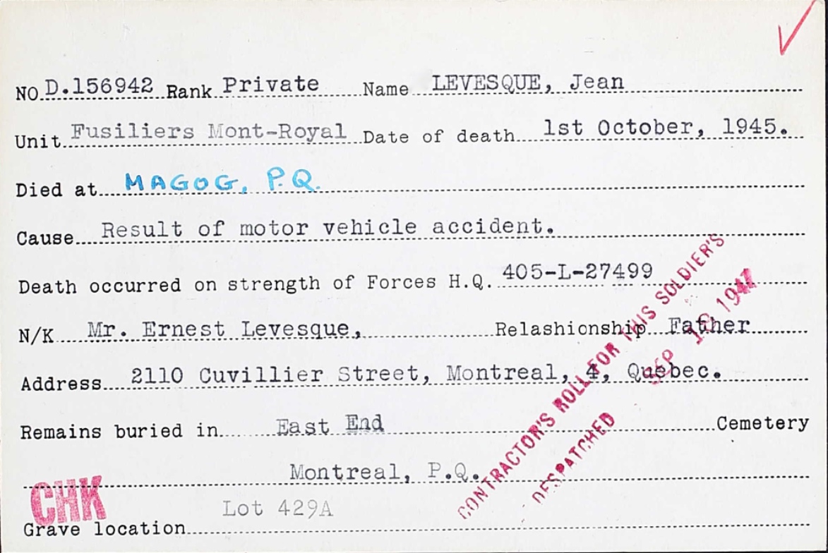 Circumstances of death