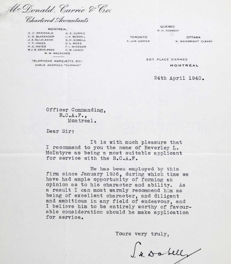 Letter of recommendation