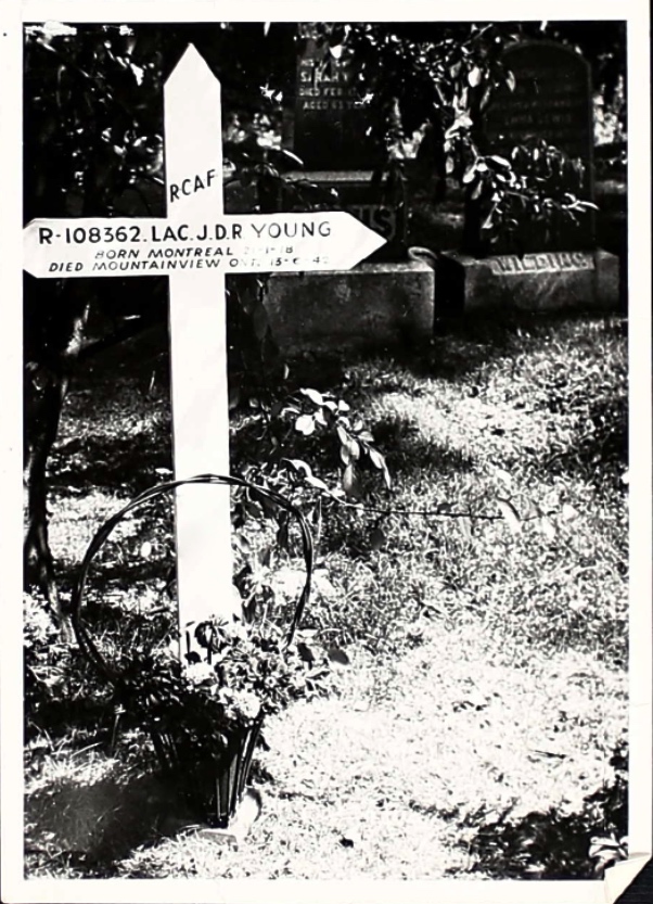 Temporary grave marker