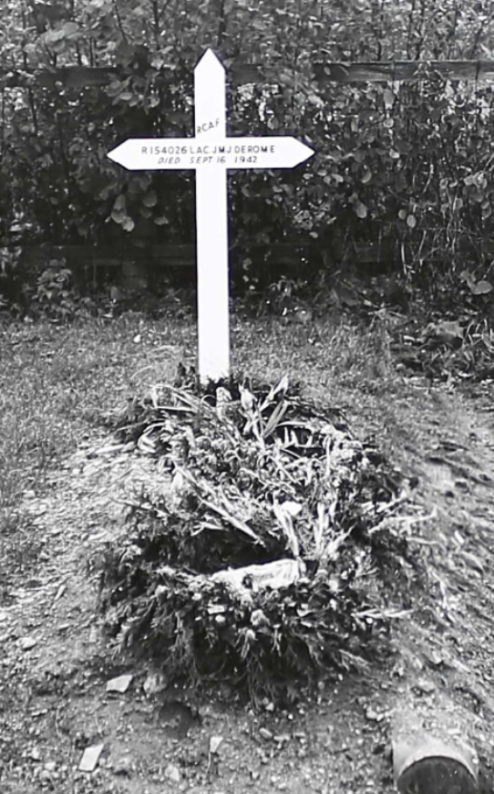 Temporary grave marker