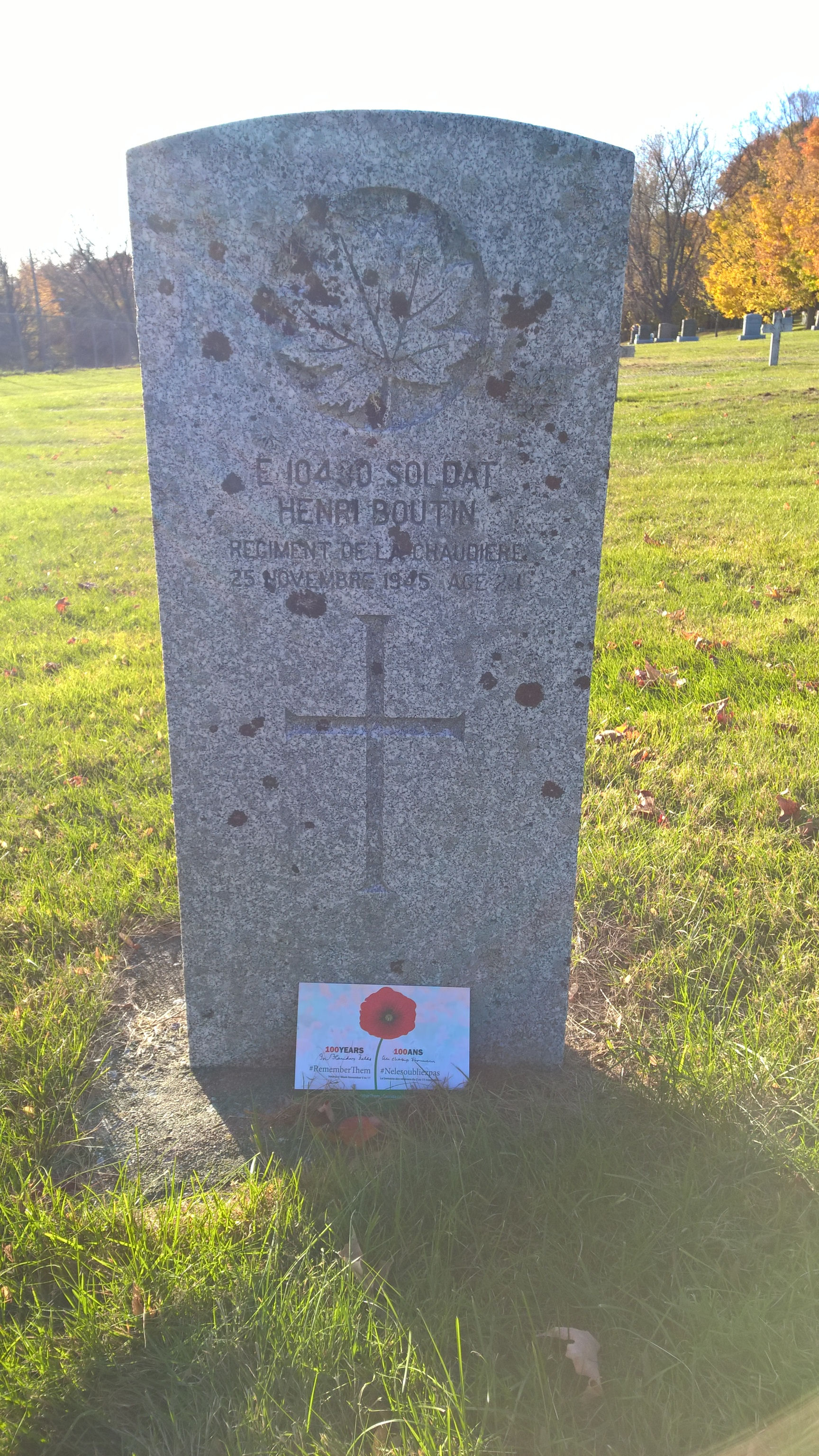 Grave marker