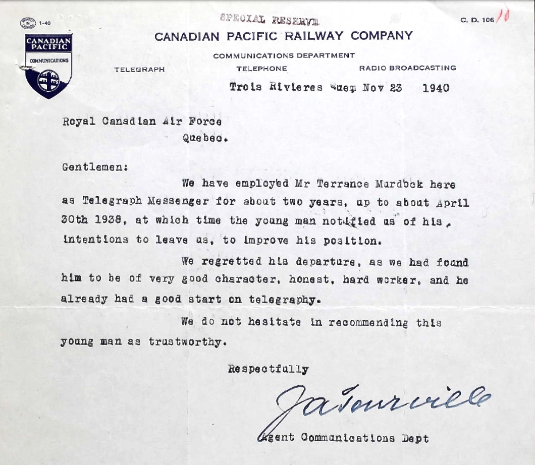 Letter of recommendation