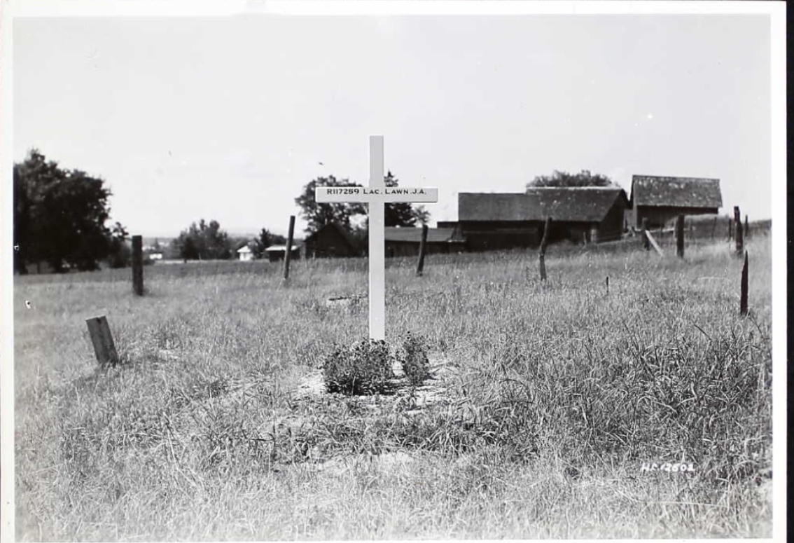 Temporary grave marker