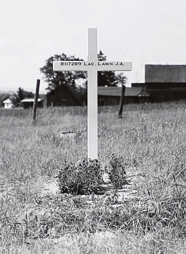 Temporary grave marker