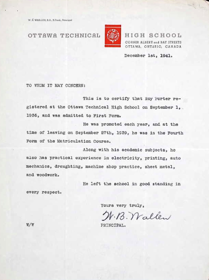 Letter of recommendation