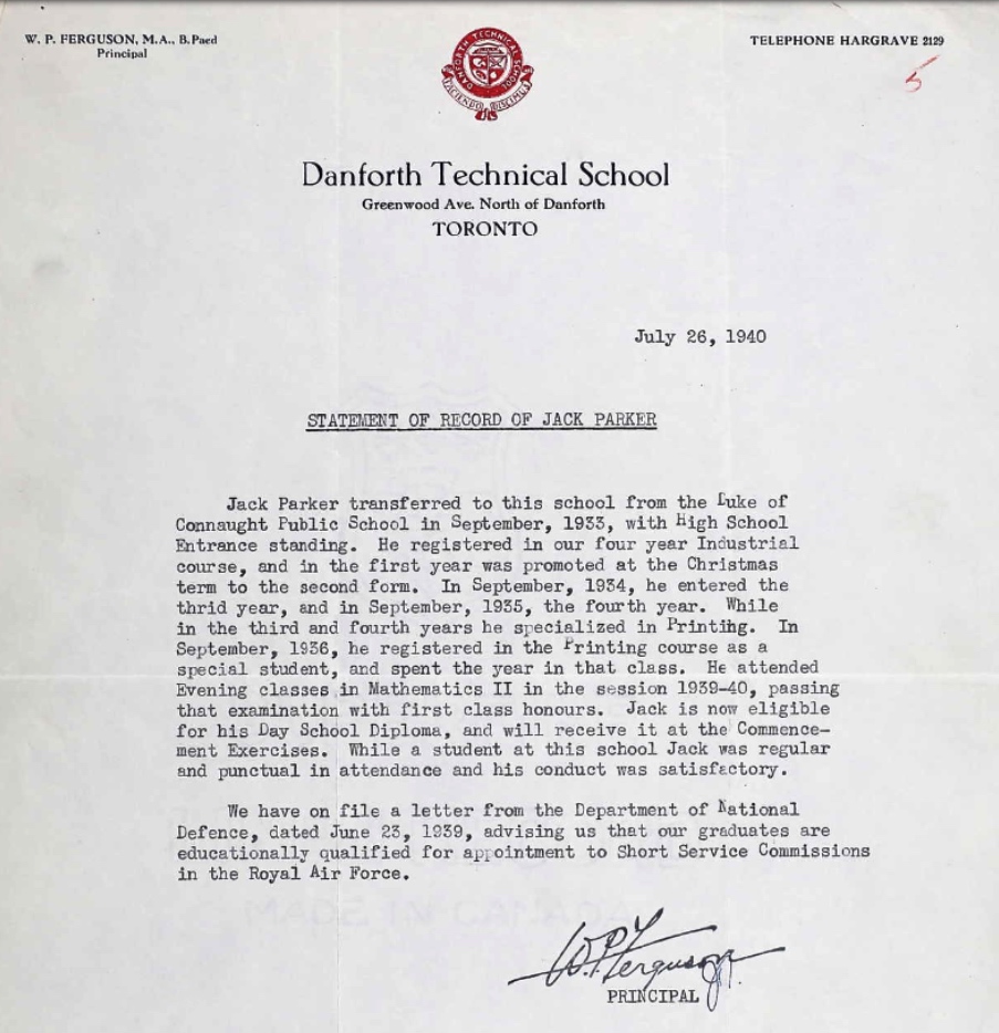 Letter of recommendation