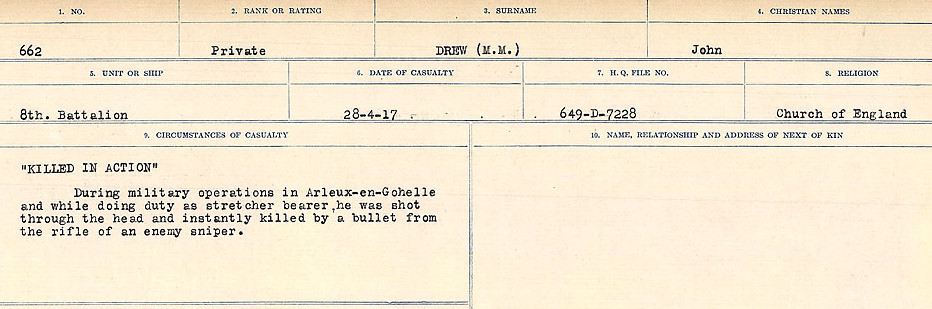 Circumstances of death registers