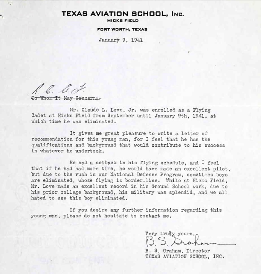 Letter of recommendation