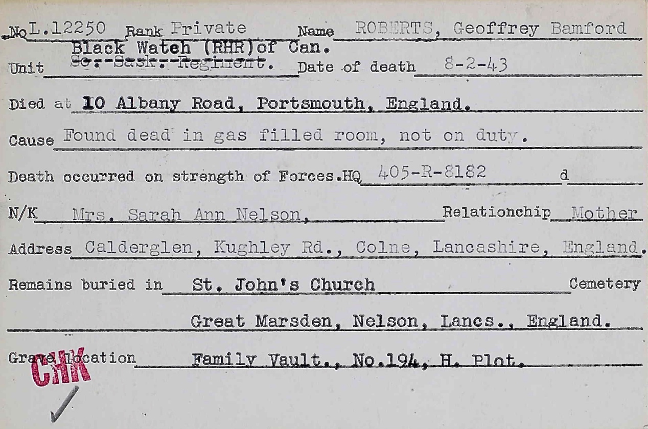 Circumstances of death