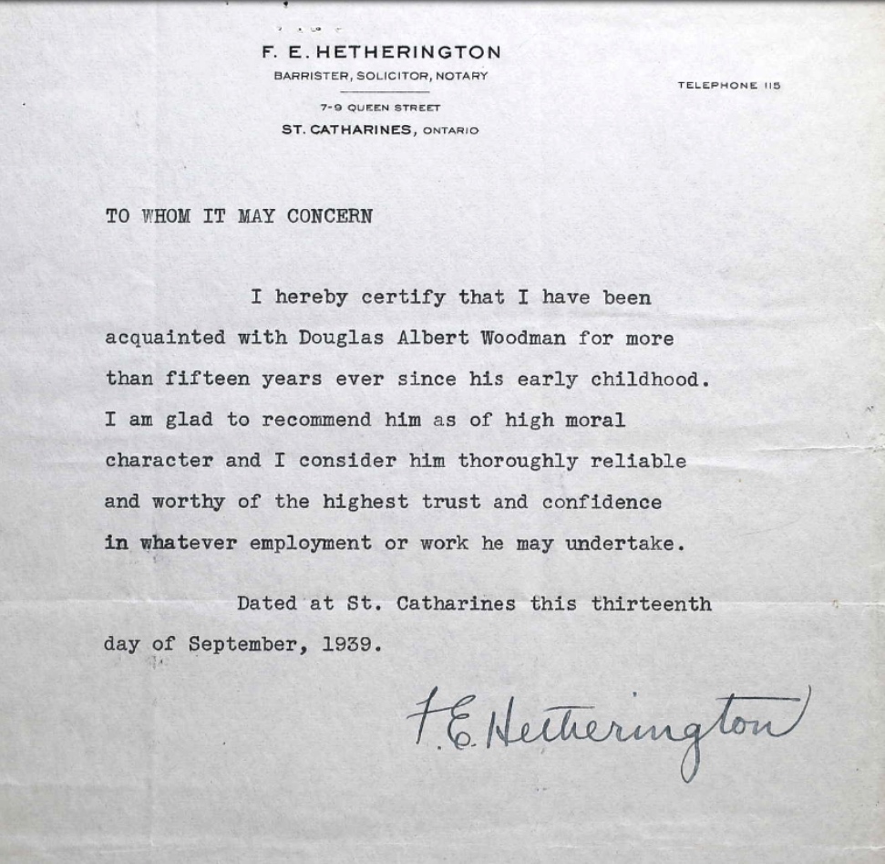 Letter of recommendation