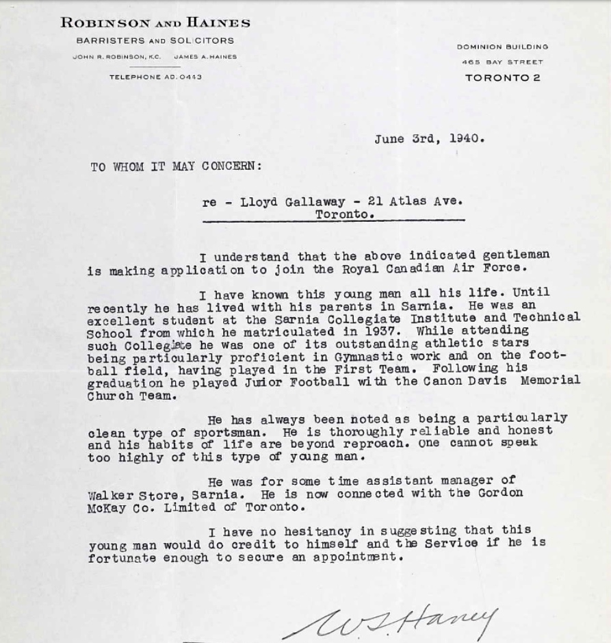 Letter of recommendation