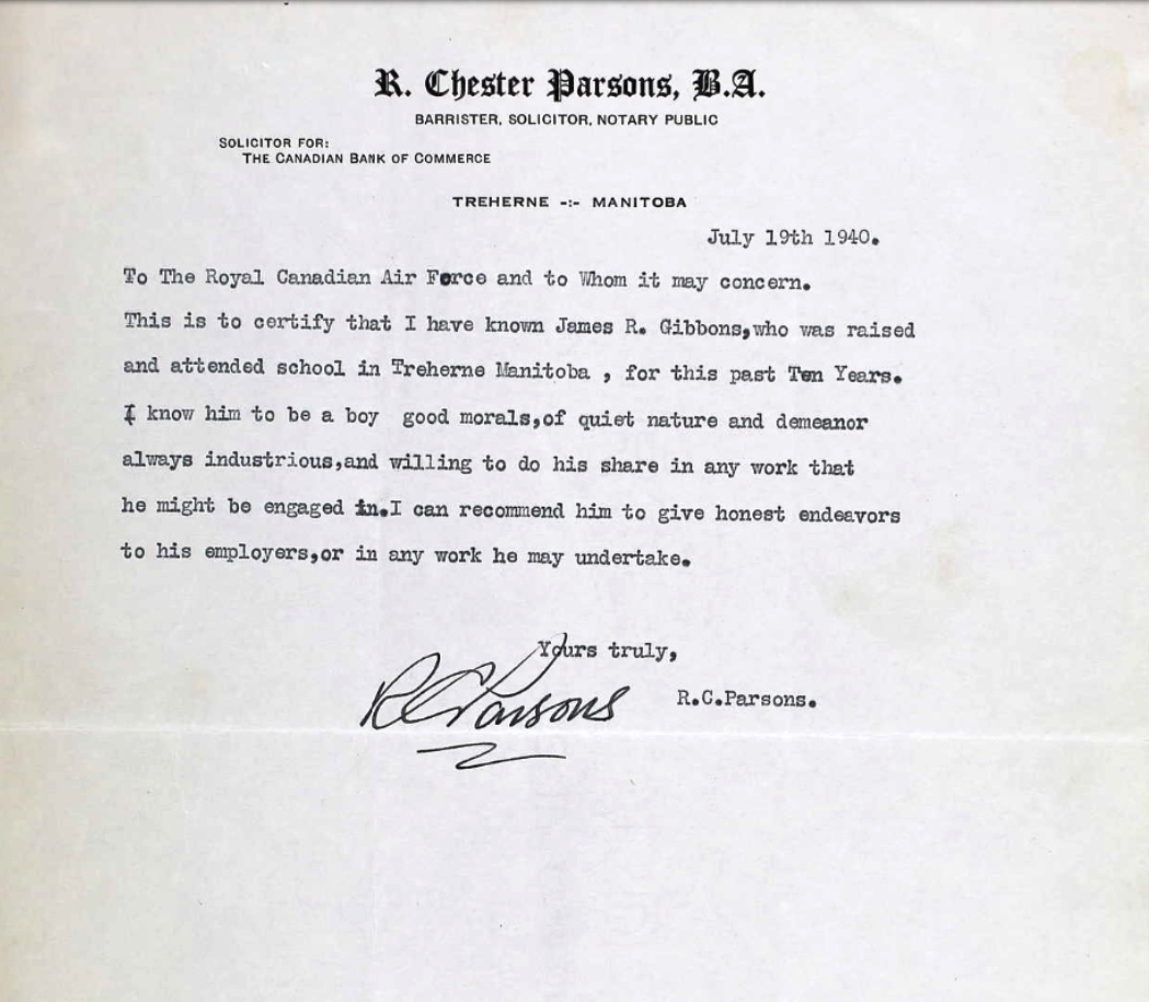 Letter of recommendation