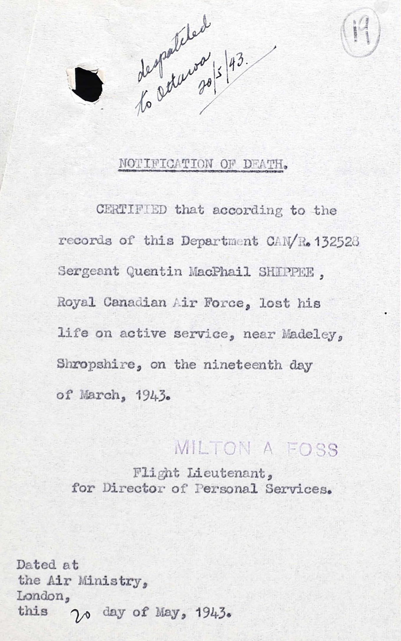 Circumstances of death registers