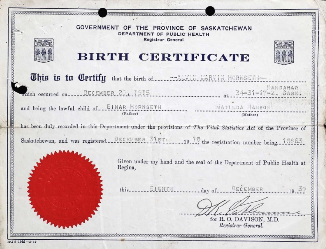 Birth Certificate