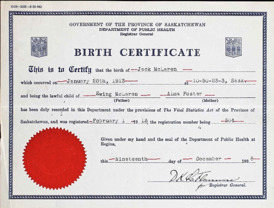 Birth Certificate
