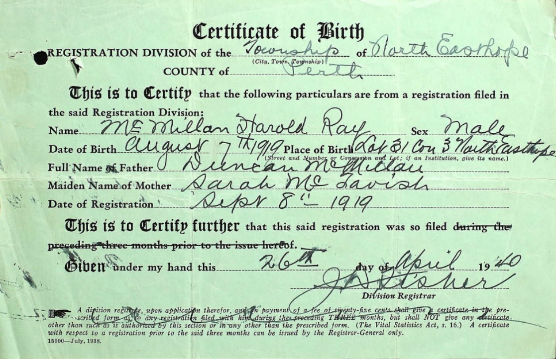 Birth Certificate