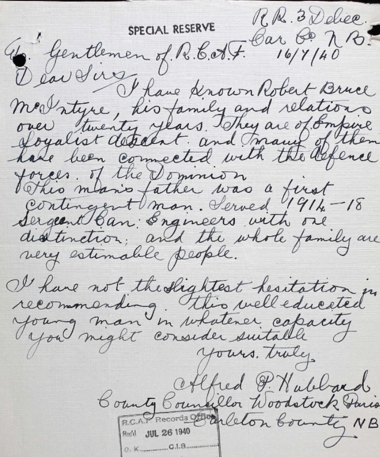 Letter of recommendation