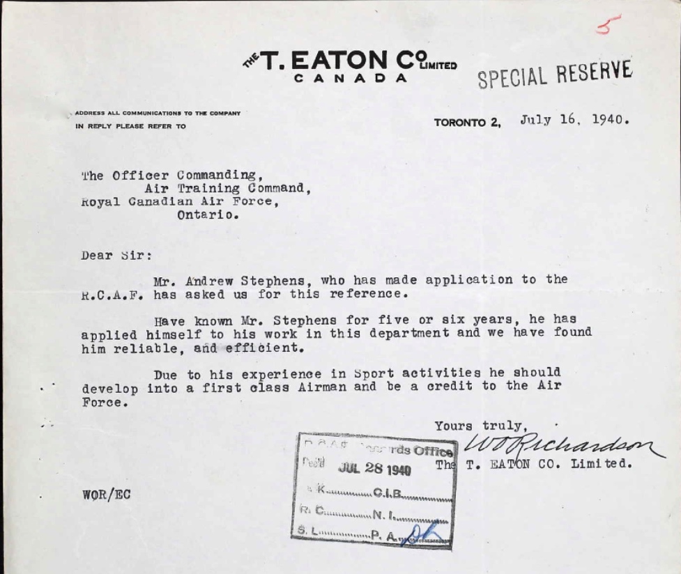 Letter of recommendation