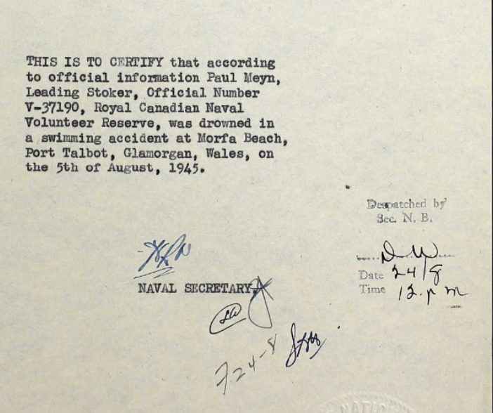 Circumstances of death