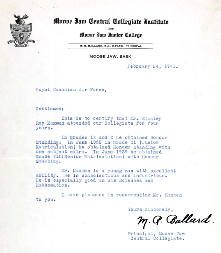 Letter of recommendation