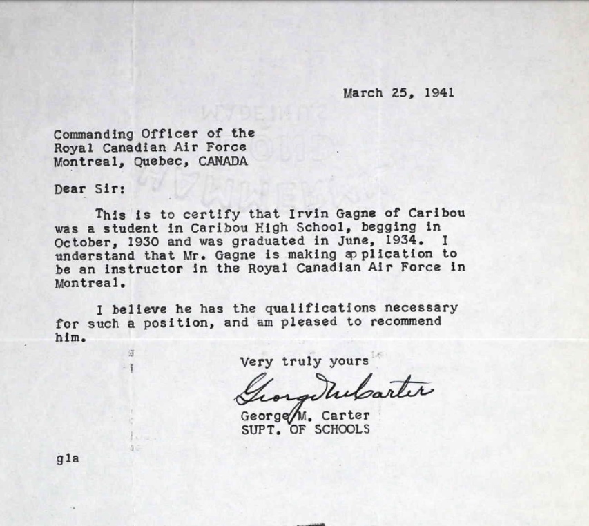 Letter of recommendation