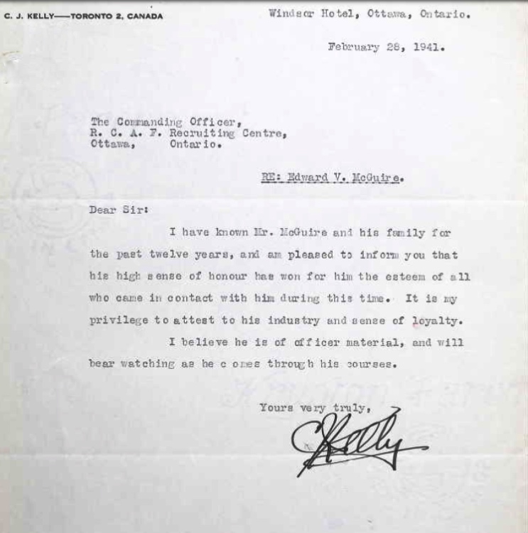 Letter of recommendation