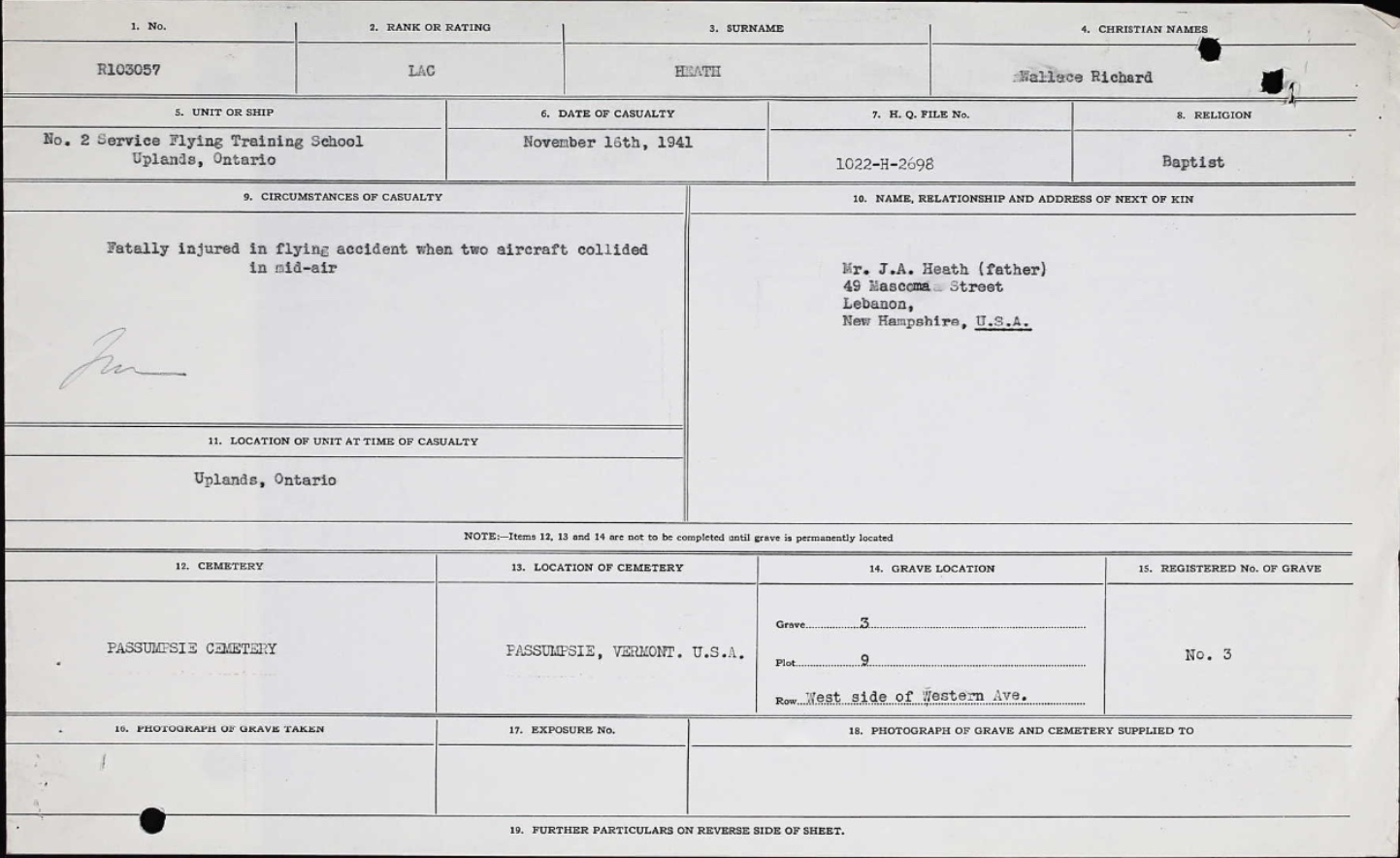 Circumstances of death registers