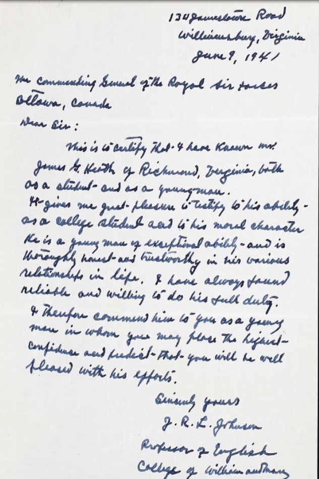 Letter of recommendation