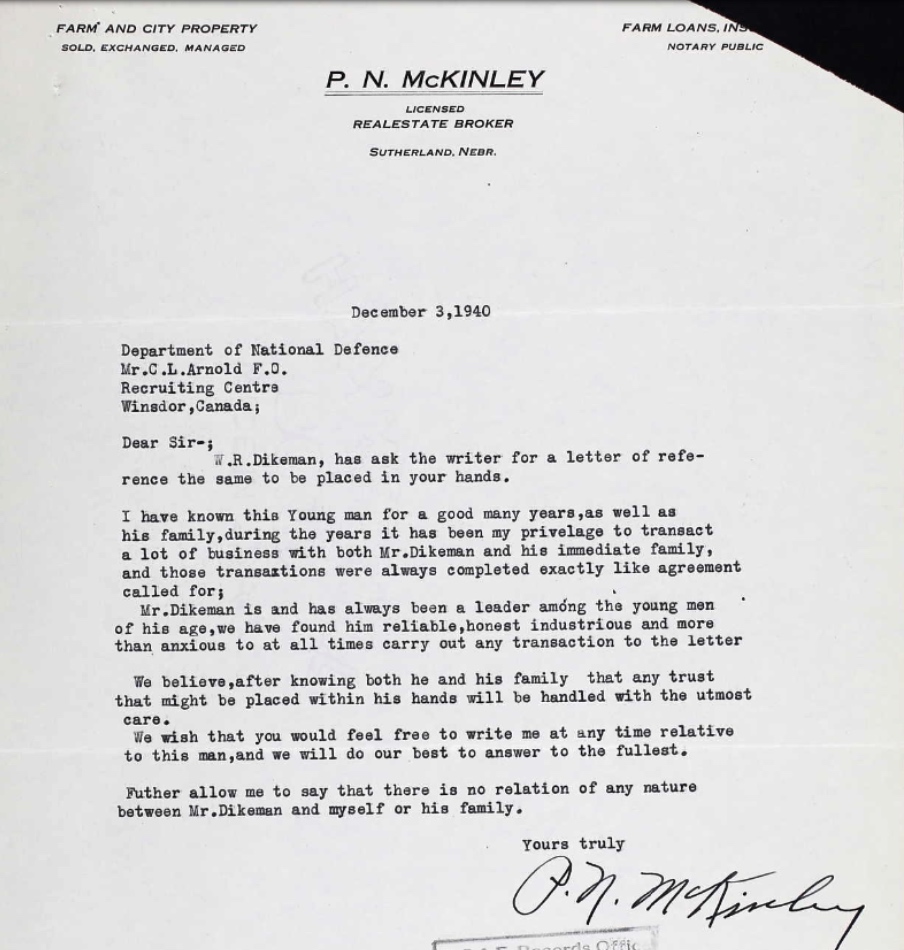 Letter of recommendation