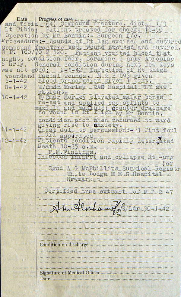 Sgt Reimers final medical pg2