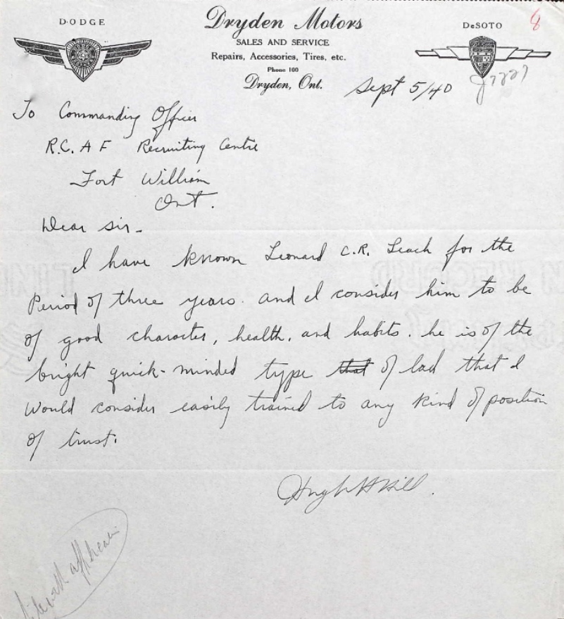 Letter of recommendation