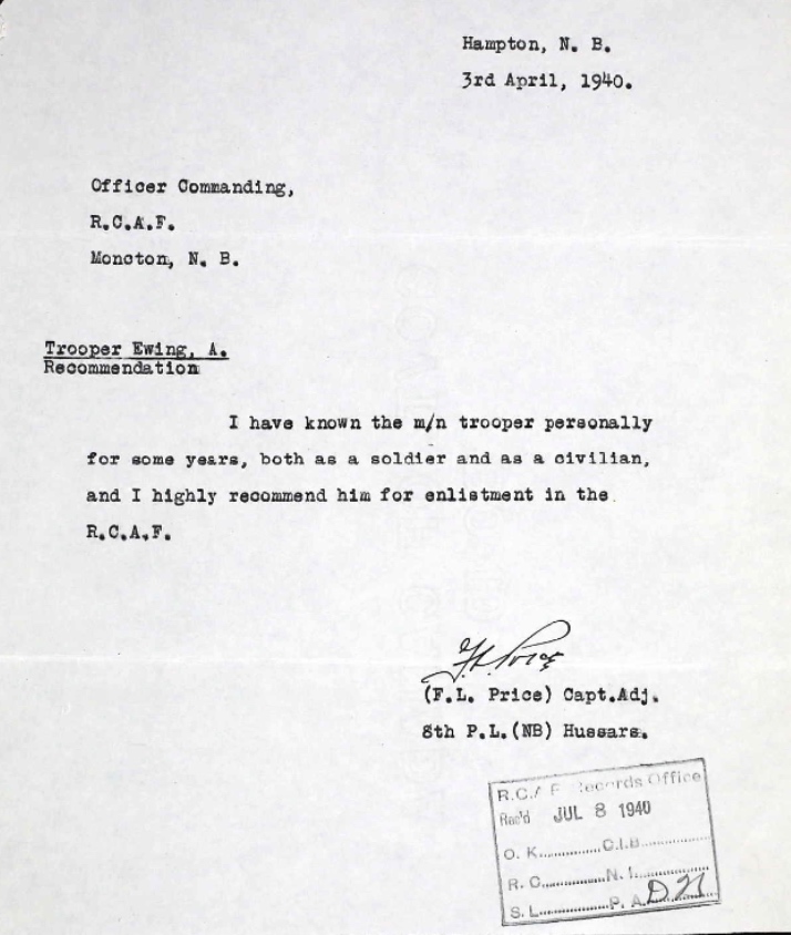 Letter of recommendation