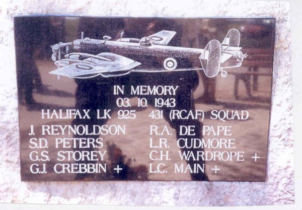 Commemorative Plaque (Halifax LK 925)