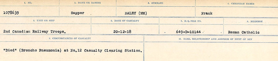 Circumstances of death registers